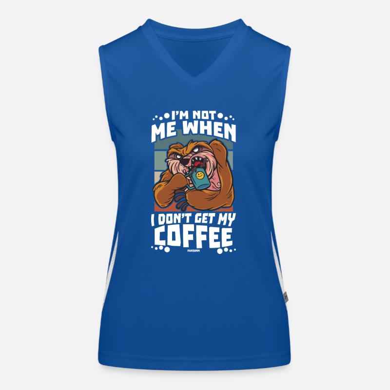 Café Espresso Capuccino Office Fun Cadeau Débardeur respirant contrasté Femme