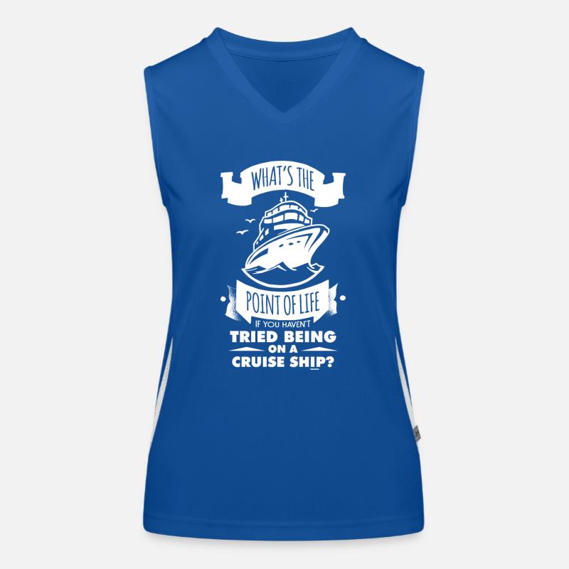 cooler Kreuzfahrt Spruch Funktionelles Kontrast-Tank Top für Frauen