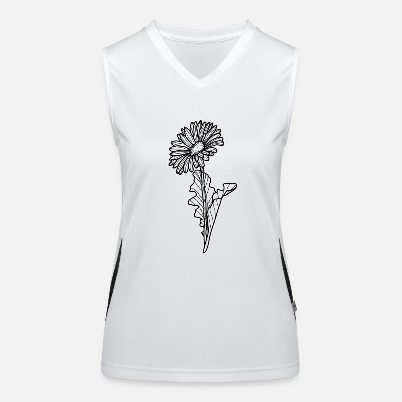 Blume Gerbera Funktionelles Kontrast-Tank Top für Frauen