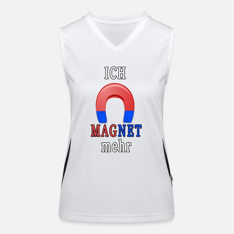 Ich magnet Funktionelles Kontrast-Tank Top für Frauen