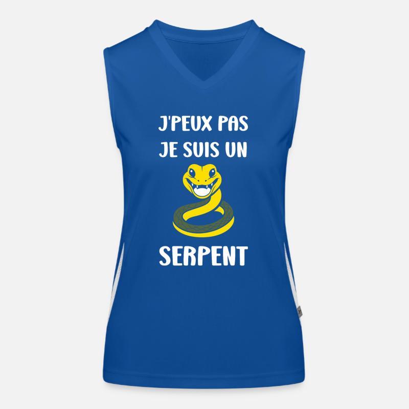 Humour petit serpent Débardeur respirant contrasté Femme
