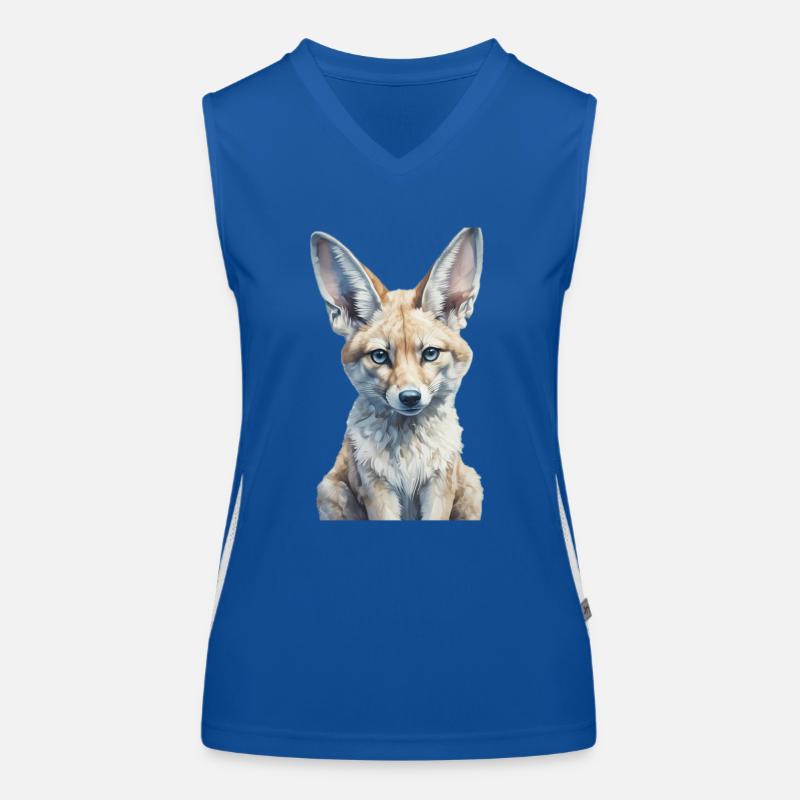 Fennec Renard Débardeur respirant contrasté Femme