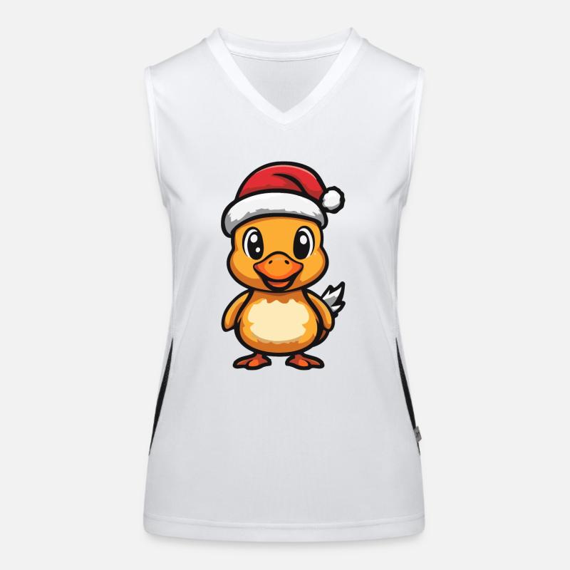 Noël de canard Débardeur respirant contrasté Femme
