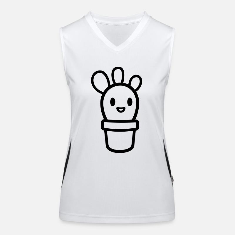 Kaktus Funktionelles Kontrast-Tank Top für Frauen