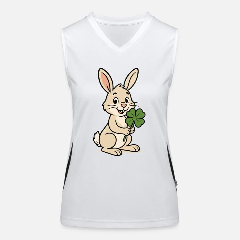 Trèfle de lapin Débardeur respirant contrasté Femme