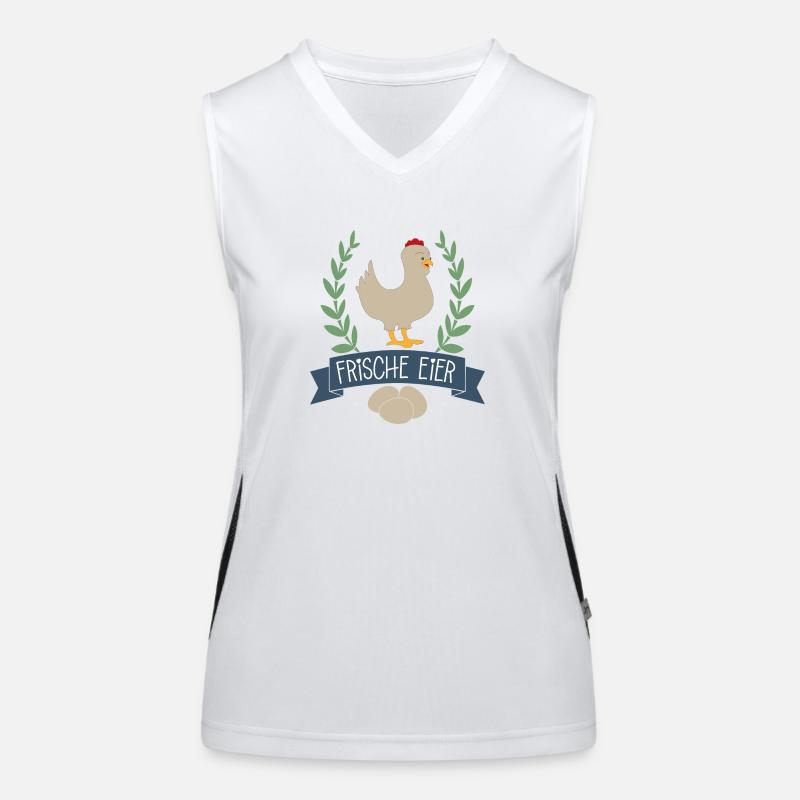 Frische Eier Funktionelles Kontrast-Tank Top für Frauen