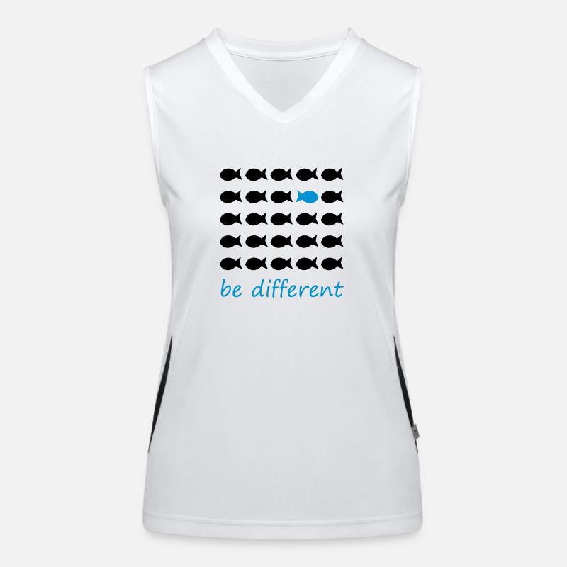 be different Funktionelles Kontrast-Tank Top für Frauen