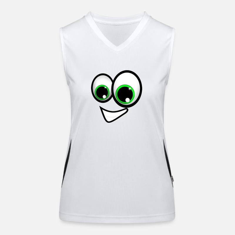 Face comic Women's Functional Contrast Tank Top