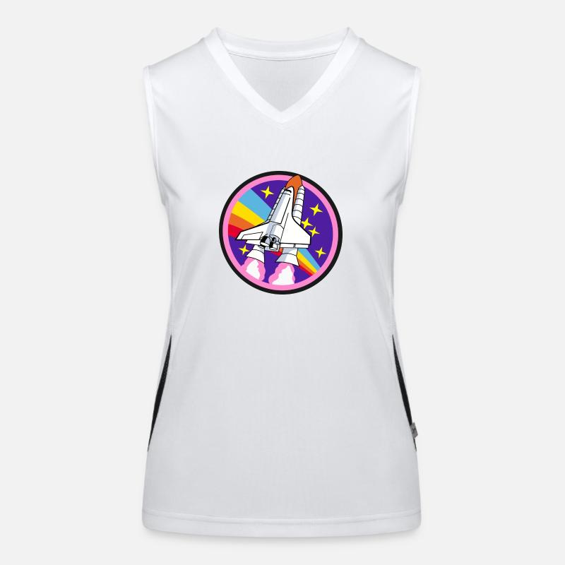 Space Shuttle Women's Functional Contrast Tank Top