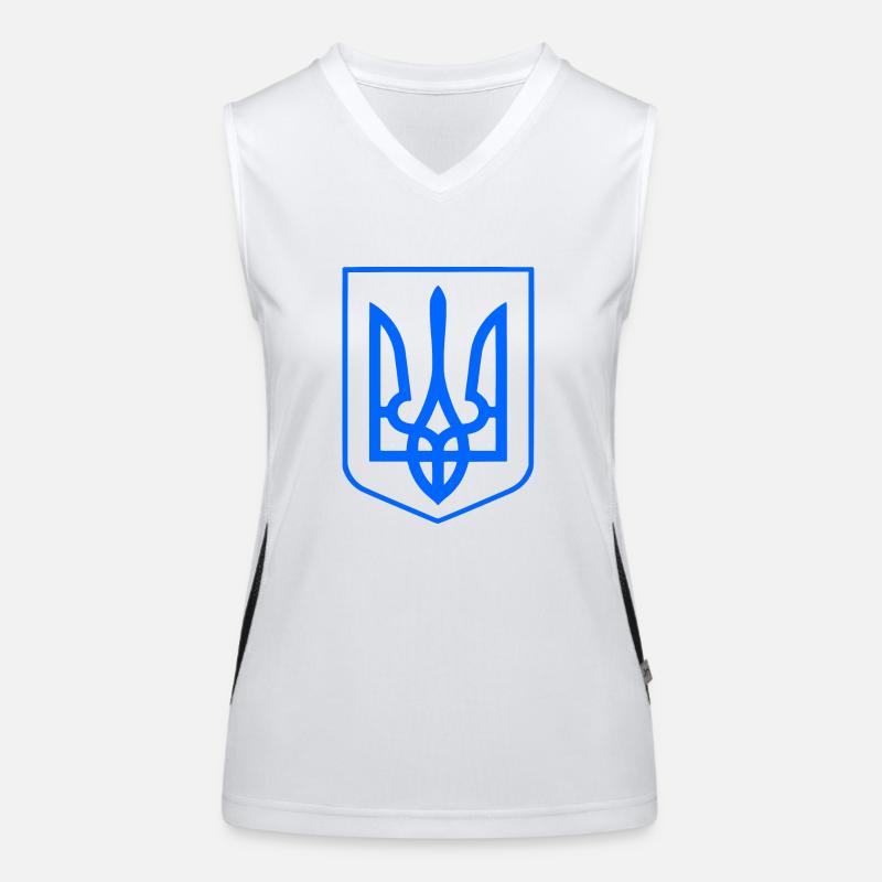 Ukraine Funktionelles Kontrast-Tank Top für Frauen