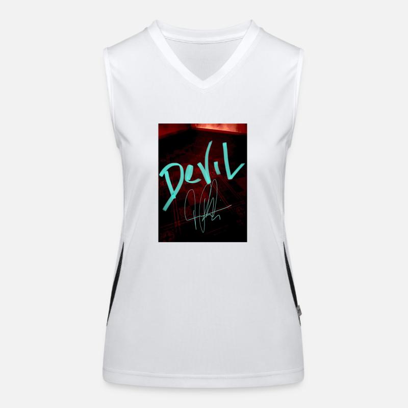 Devil Original Funktionelles Kontrast-Tank Top für Frauen