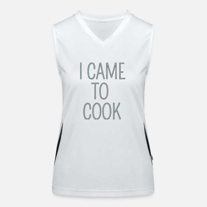 i came to cook design for the kitchen Women's Functional Contrast Tank Top