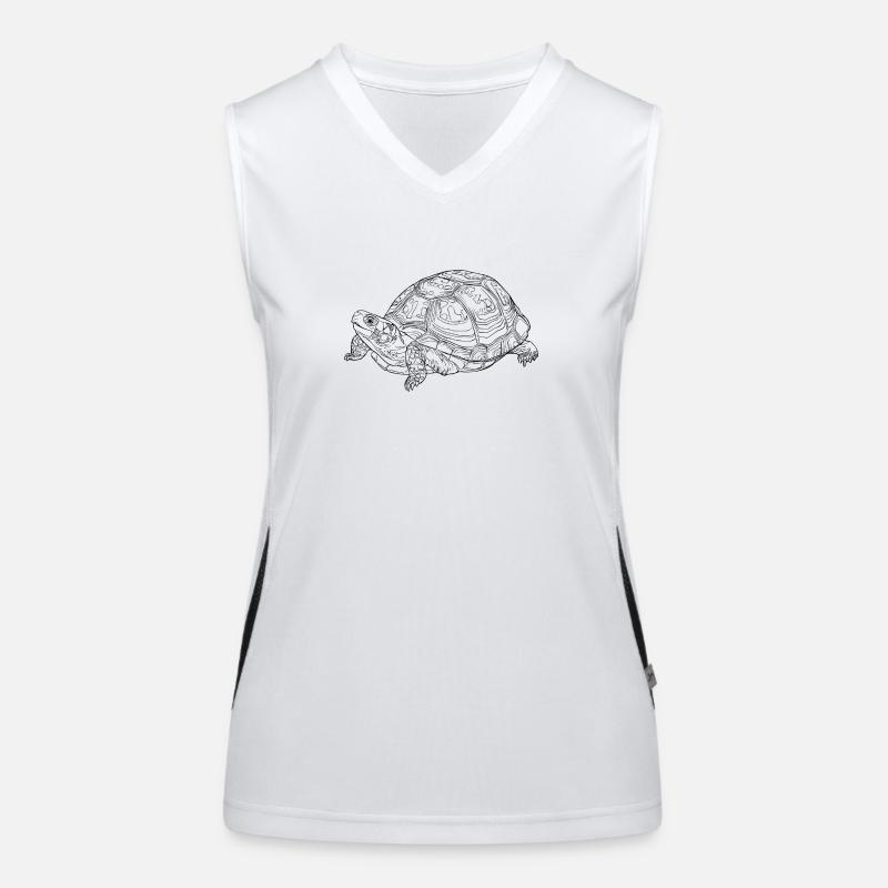 Schildkröte Funktionelles Kontrast-Tank Top für Frauen