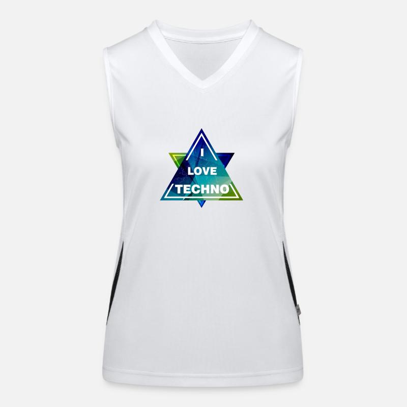 J'aime la chemise TECHNO Débardeur respirant contrasté Femme