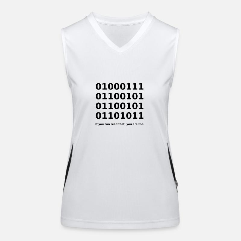 Binary / Binary Code Binary Code Funny T-Shirt Women's Functional Contrast Tank Top