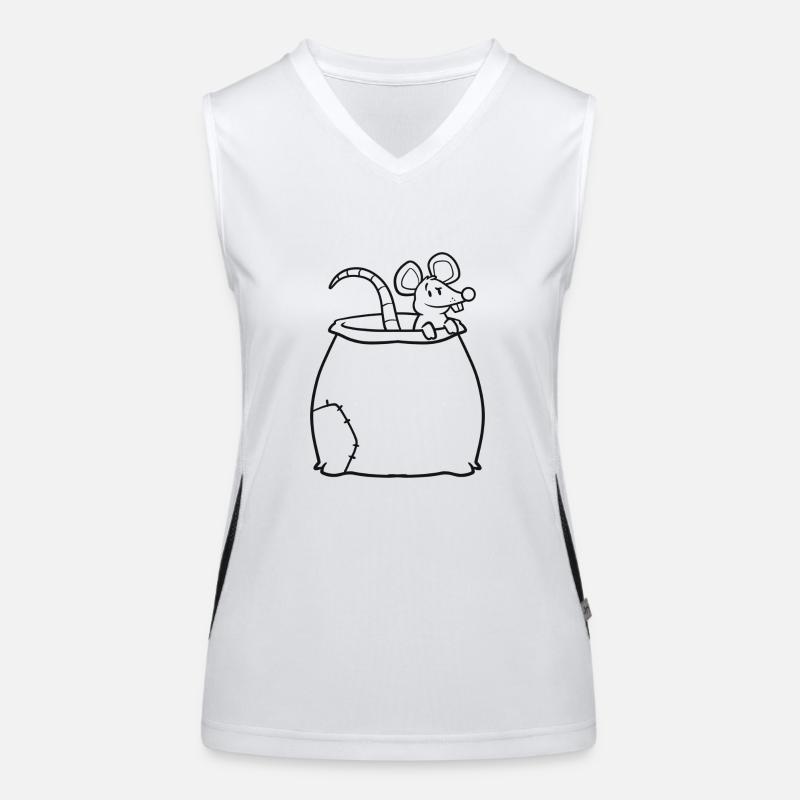 Sackratte | Sack-Ratte | Beuteltier Funktionelles Kontrast-Tank Top für Frauen