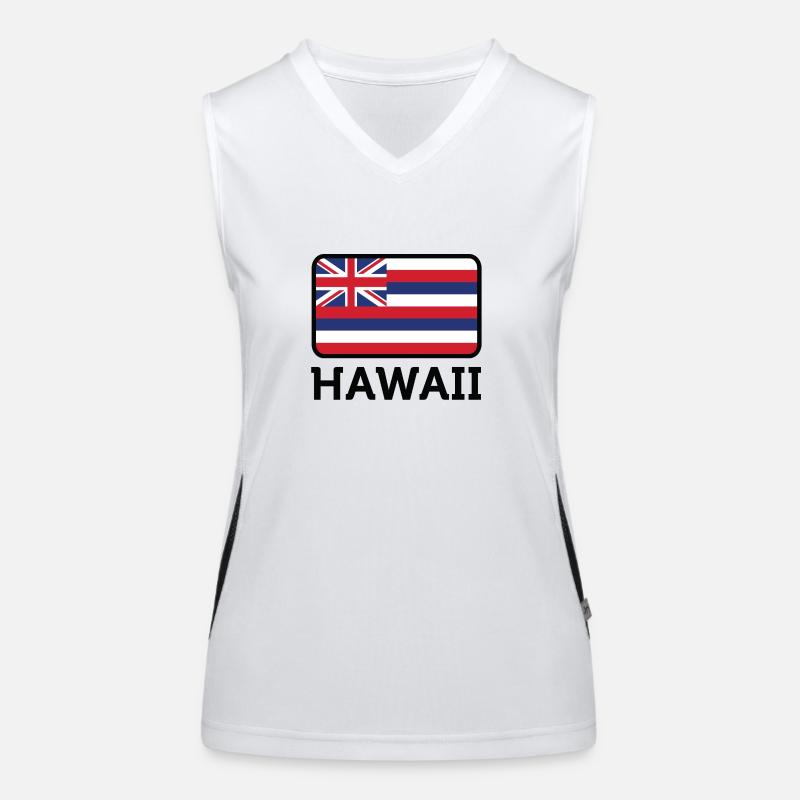 Drapeau national d'Hawaï Débardeur respirant contrasté Femme