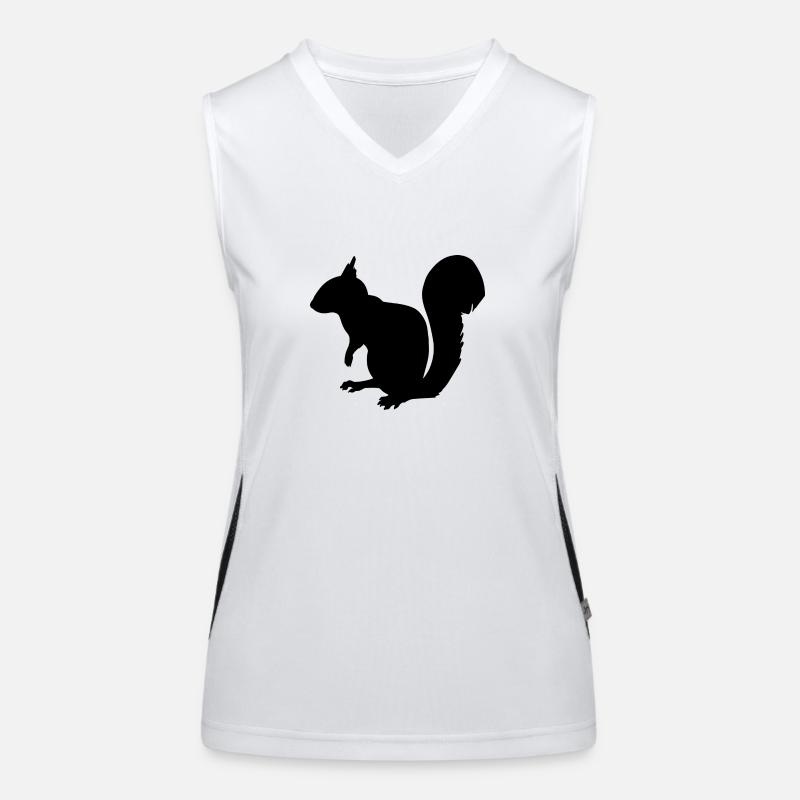 Eichhörnchen Funktionelles Kontrast-Tank Top für Frauen