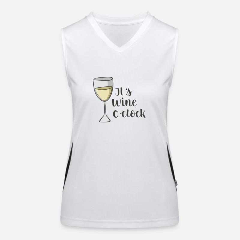 Wein Funktionelles Kontrast-Tank Top für Frauen