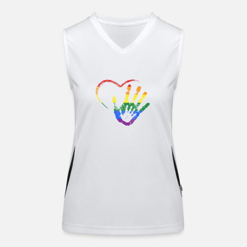 RAINBOW MAIN DANS LA MAIN Débardeur respirant contrasté Femme