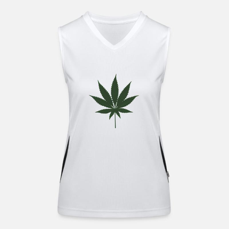 marijuana Women's Functional Contrast Tank Top