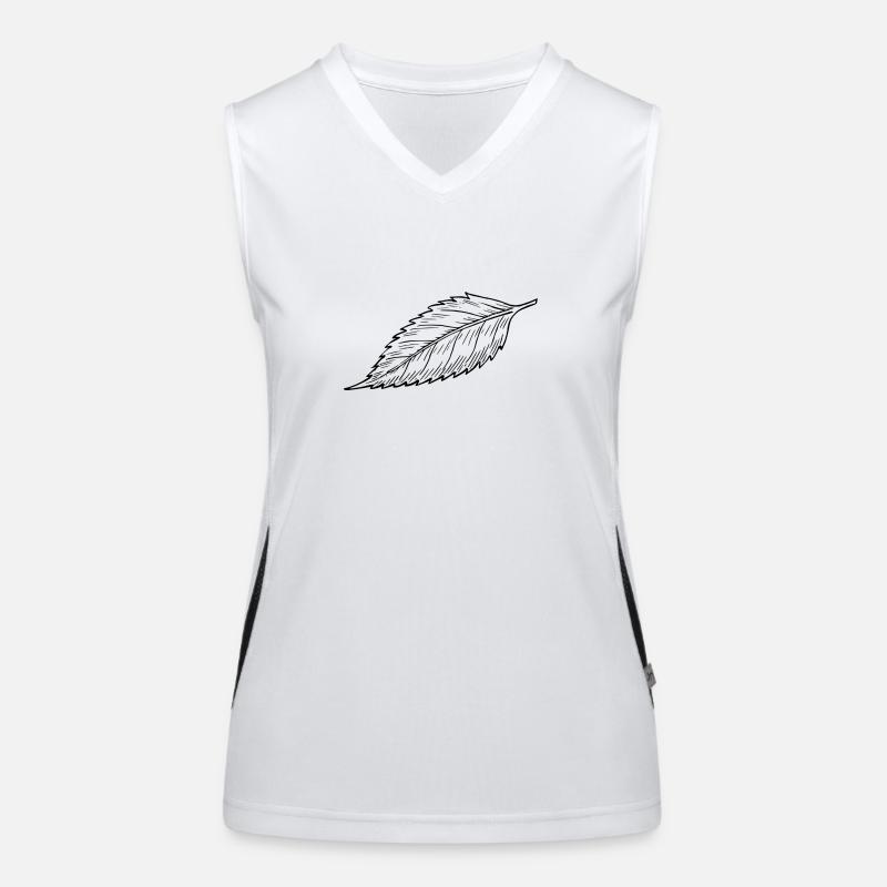 Blatt Funktionelles Kontrast-Tank Top für Frauen