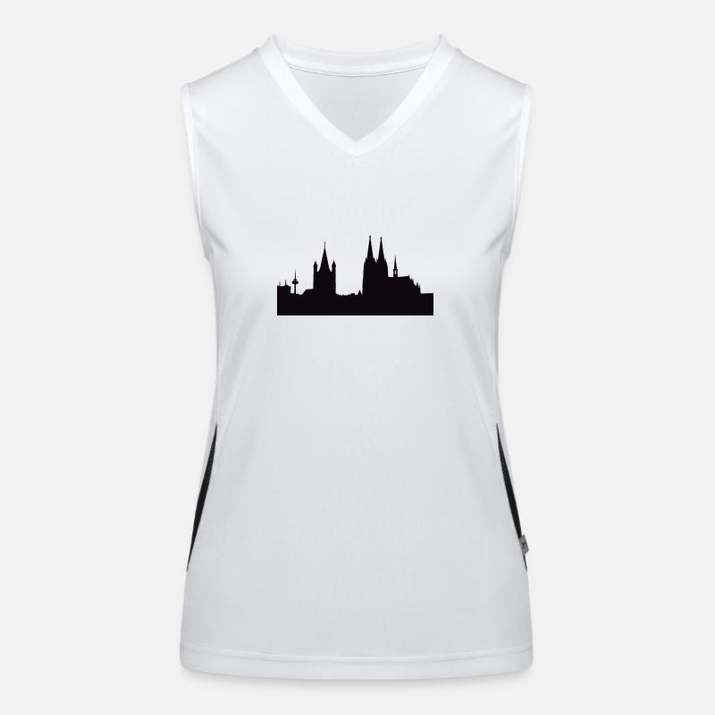 Köln Funktionelles Kontrast-Tank Top für Frauen