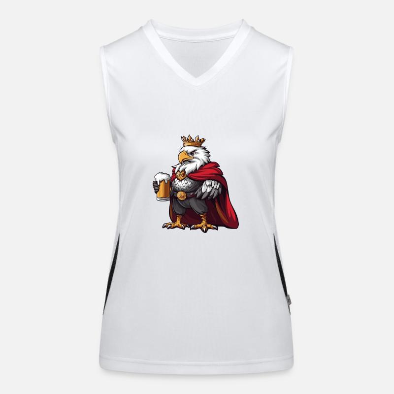 Adler Bier Lustig Funktionelles Kontrast-Tank Top für Frauen