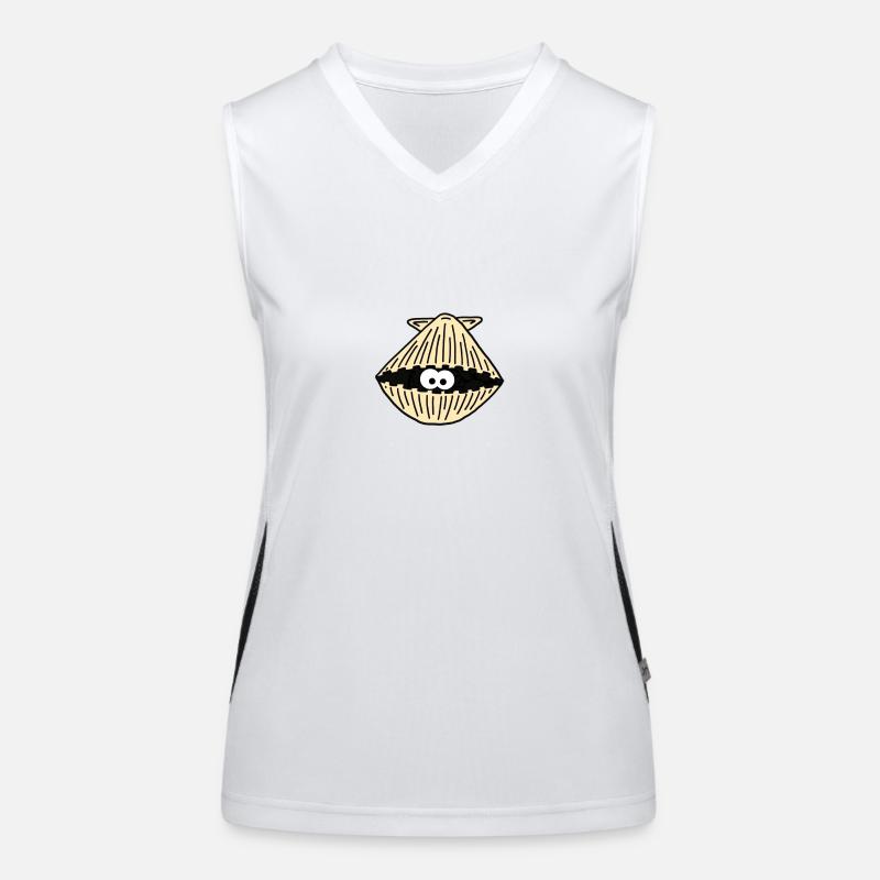 Muschel / clam / shell Funktionelles Kontrast-Tank Top für Frauen
