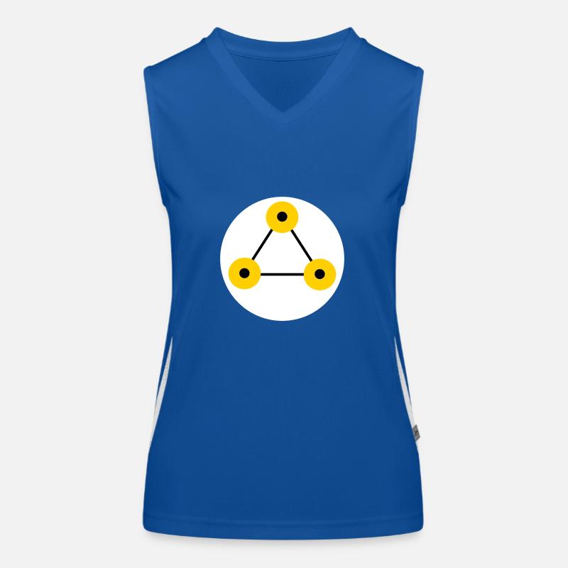 Triangular sign Women's Functional Contrast Tank Top