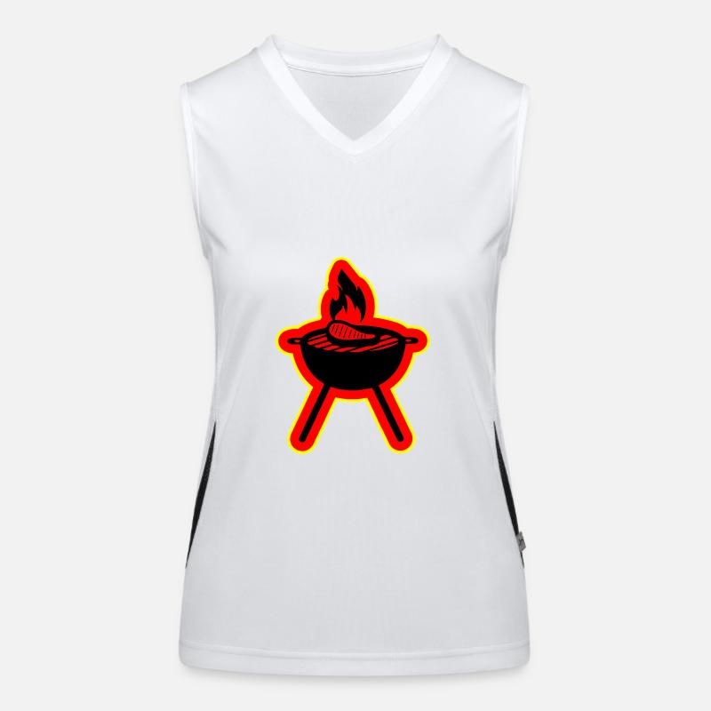 Steak grillé Débardeur respirant contrasté Femme