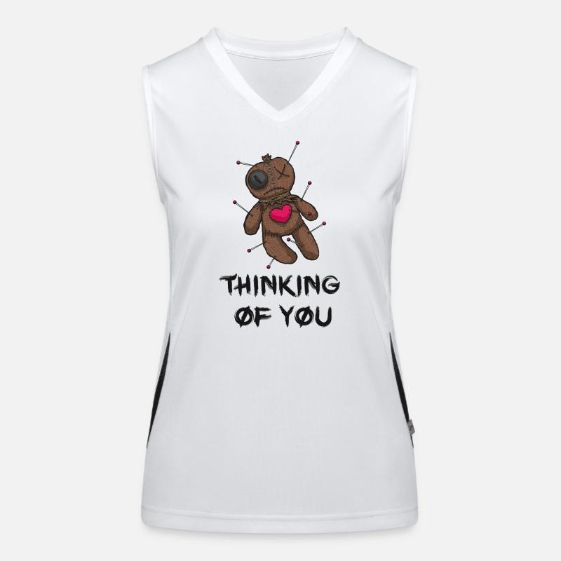 Ich denk an dich Funktionelles Kontrast-Tank Top für Frauen
