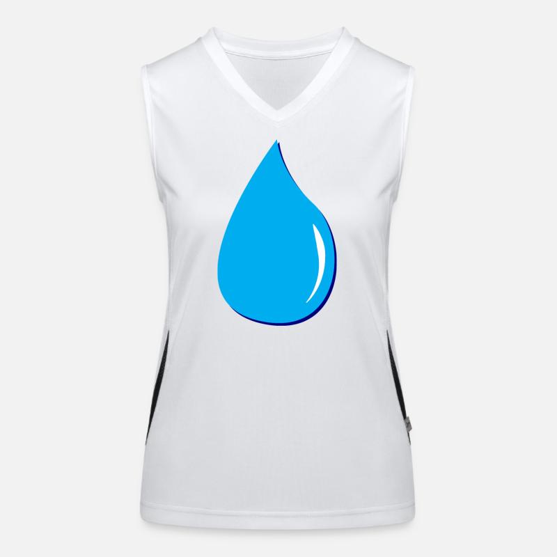 waterdrop Wassertropfen Funktionelles Kontrast-Tank Top für Frauen