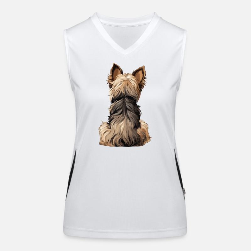 Yorkshire Terrier Funktionelles Kontrast-Tank Top für Frauen