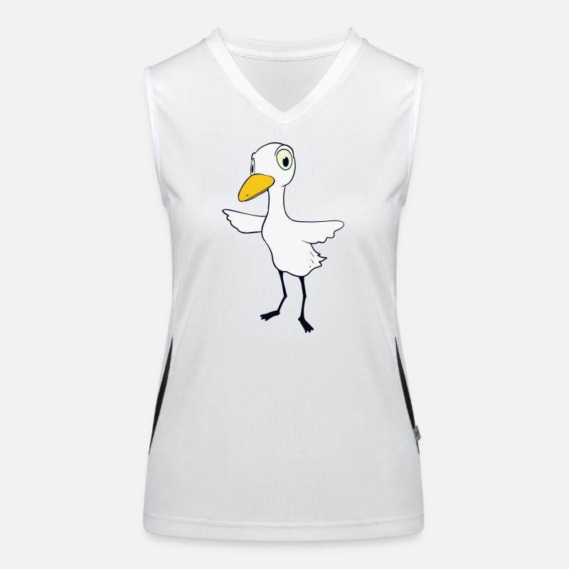 Skeptical bird Women's Functional Contrast Tank Top