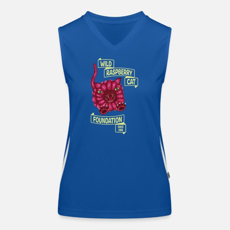 Wild Raspberry Cat Women's Functional Contrast Tank Top