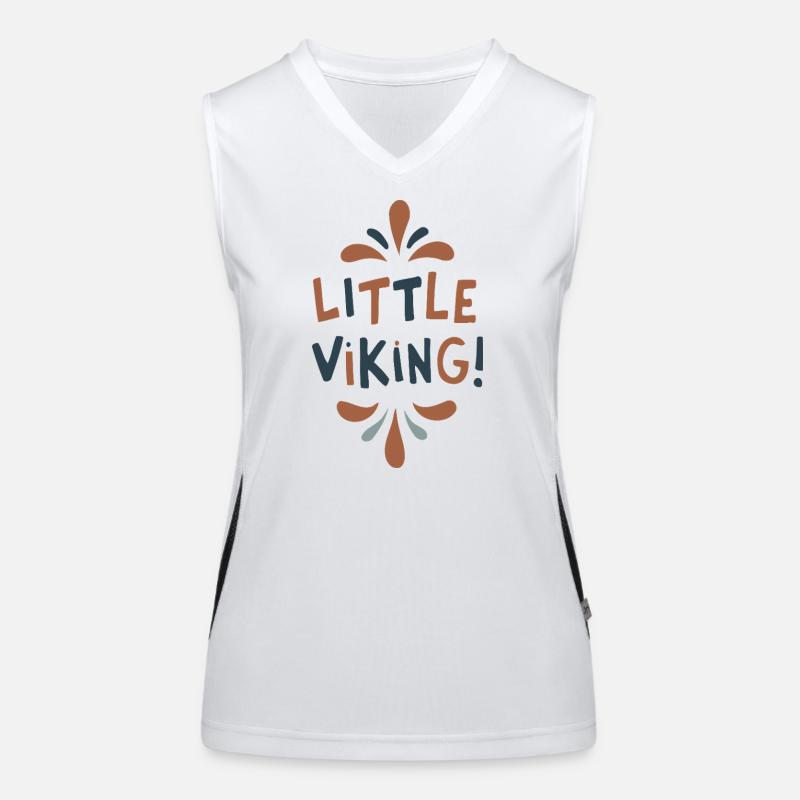 Kleiner Wikinger Funktionelles Kontrast-Tank Top für Frauen