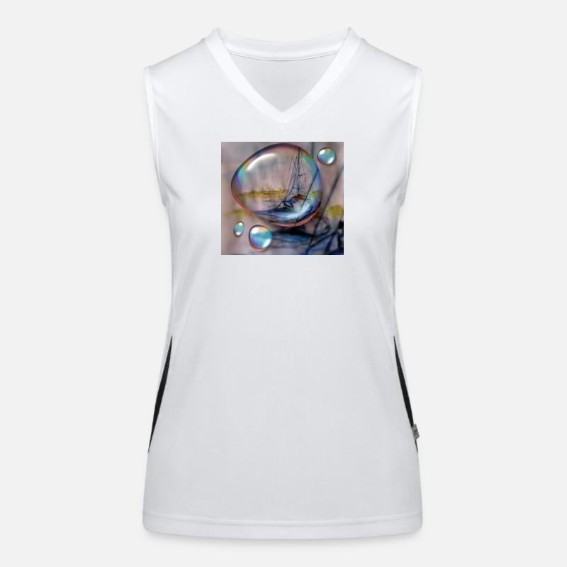 Rêve de navigation dans le brouillard Débardeur respirant contrasté Femme