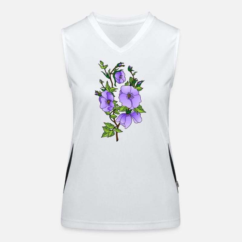 Fleur Débardeur respirant contrasté Femme