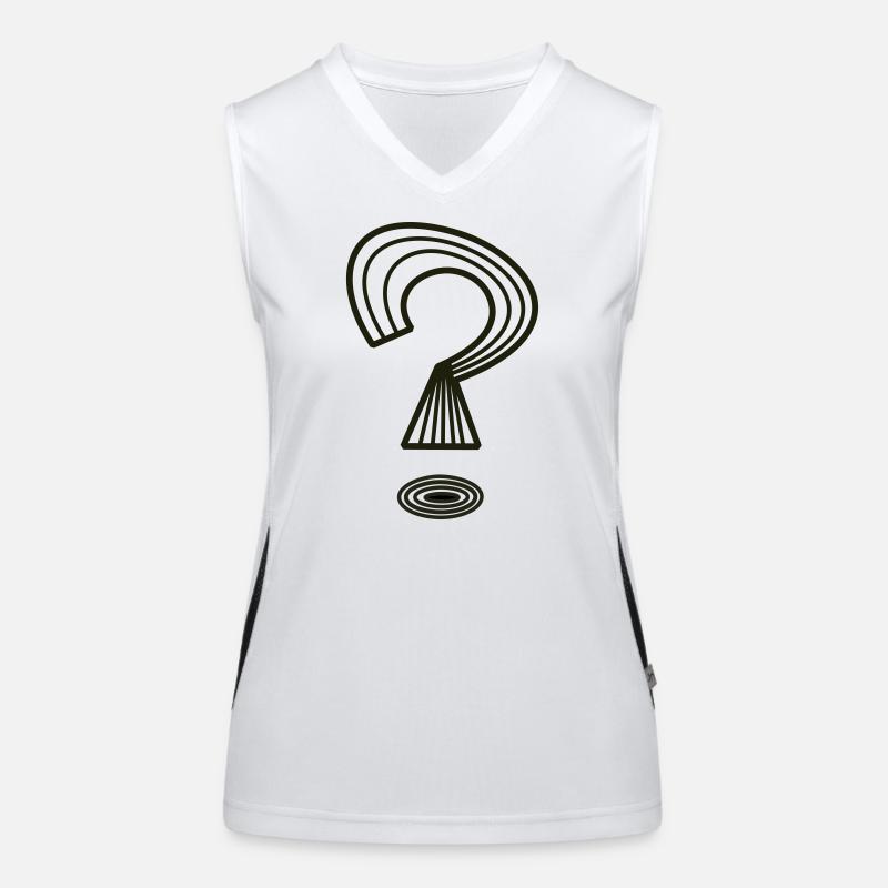 Fragezeichen von Cean Funktionelles Kontrast-Tank Top für Frauen