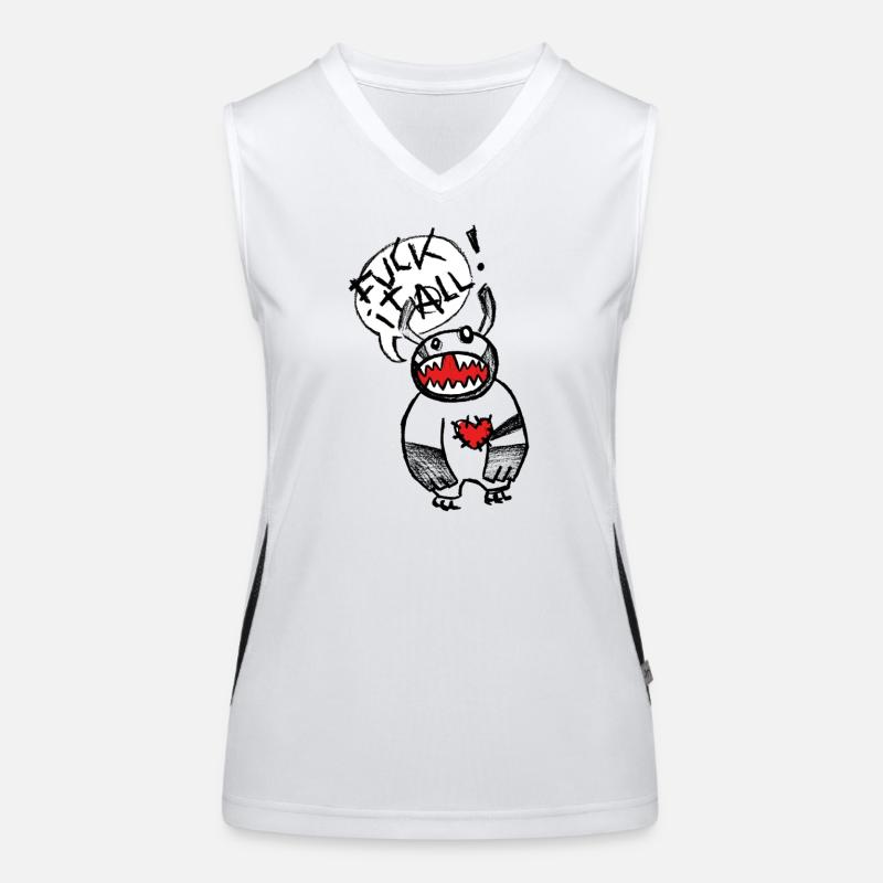 F*** it all! Funktionelles Kontrast-Tank Top für Frauen