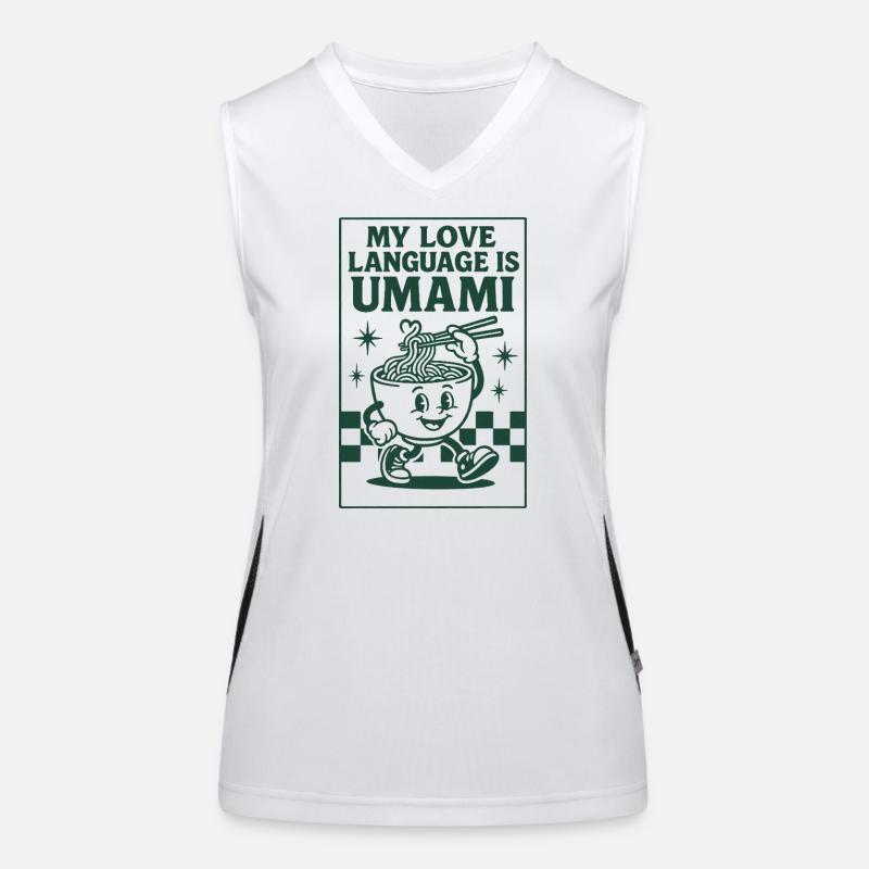 Umami ist Liebe | Ramen Nudeln Funktionelles Kontrast-Tank Top für Frauen
