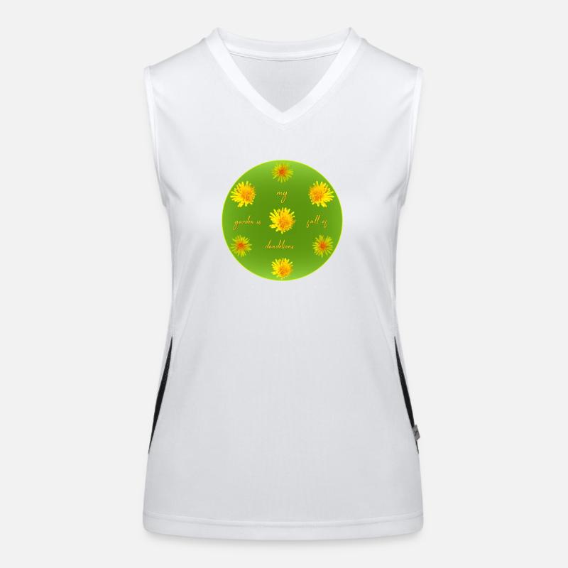 dandelions garden dandelion Funktionelles Kontrast-Tank Top für Frauen
