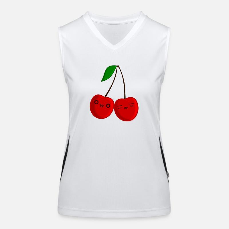 Chibi Cherry Women's Functional Contrast Tank Top