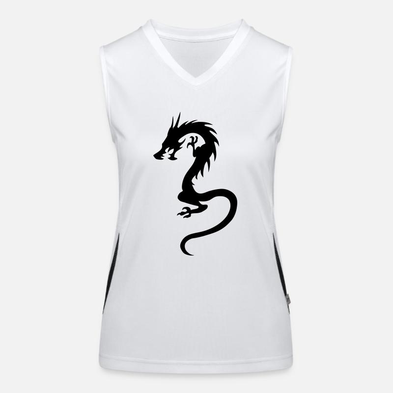 Drache Funktionelles Kontrast-Tank Top für Frauen