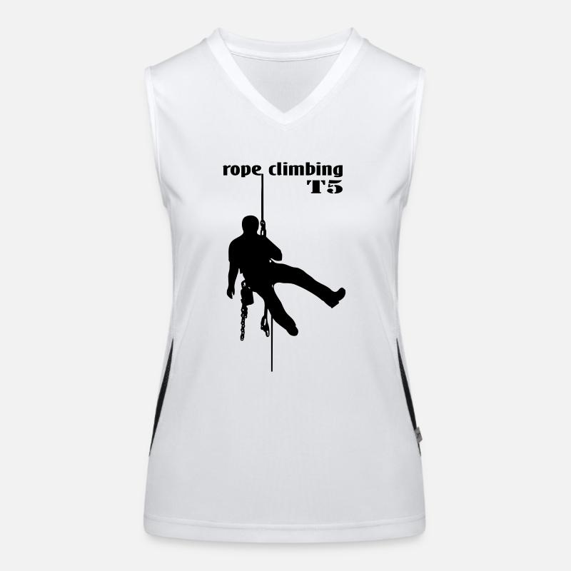1000_ropeclimbing_mann Funktionelles Kontrast-Tank Top für Frauen