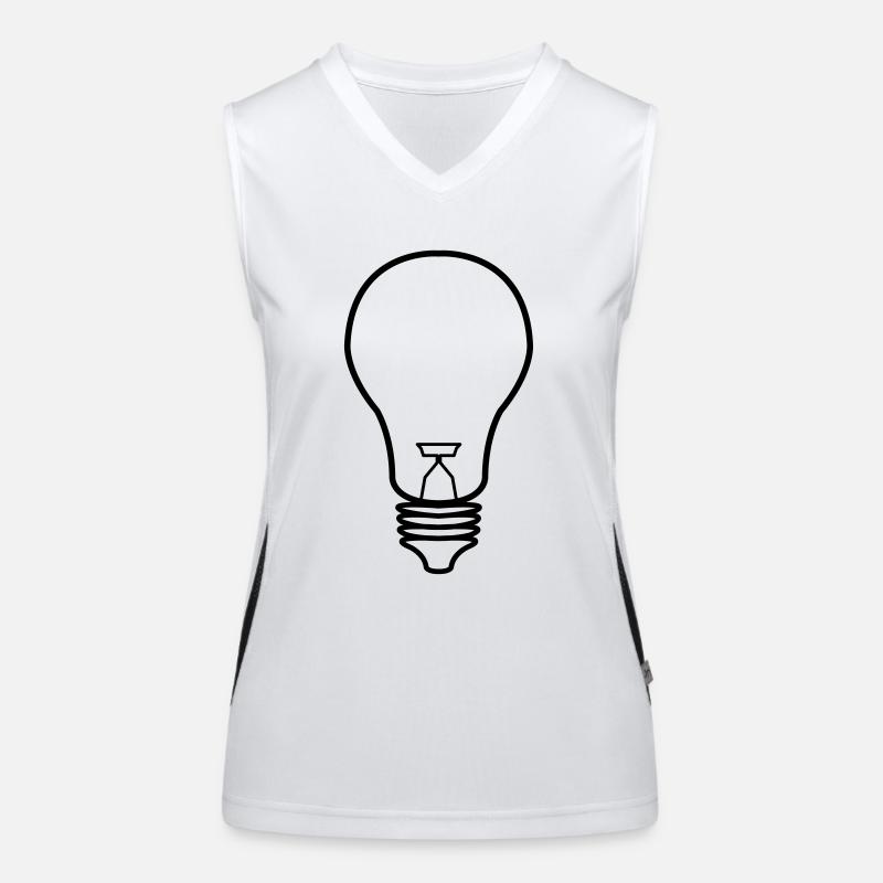 gluehbirne_01 Funktionelles Kontrast-Tank Top für Frauen