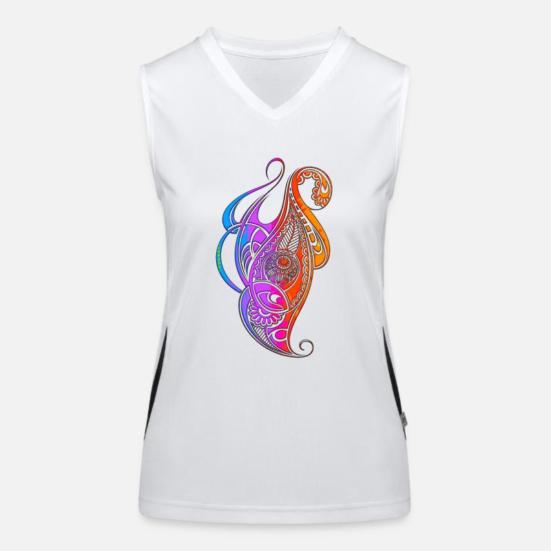 Tatto mandala Women's Functional Contrast Tank Top
