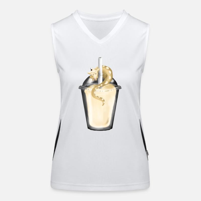 Milkshake with dragon Women's Functional Contrast Tank Top