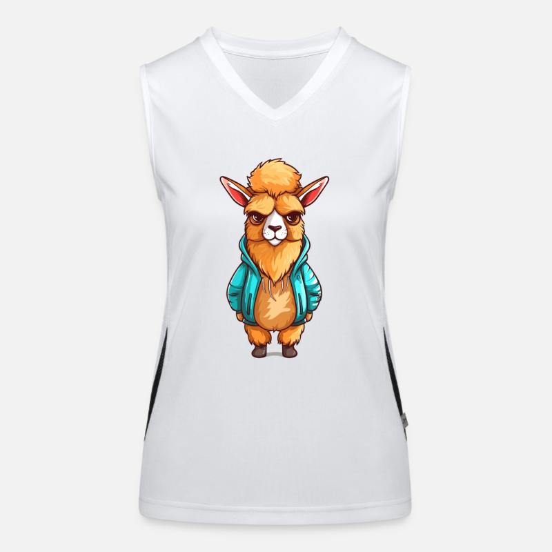 Grumpy llama Women's Functional Contrast Tank Top